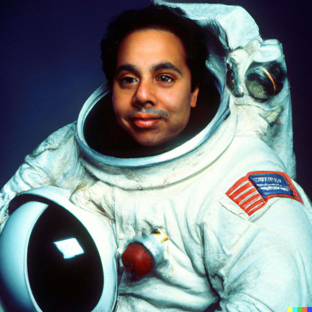 an astronaut, photograph taken by Terry Richardson